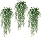 8pc Artificial Hanging Plant Fake Eucalyptus Leaf Vine Home Garden Outdoor Decor