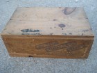 Very Rare Antique Vintage Wooden  Box Frank Sidalls Soap  Wood Box Paper Labels