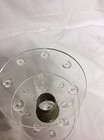 21 Thimble Glass Dome With Walnut Base  no Thimbles Included  4  X 7   305tp