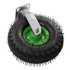 Heavy Duty 10 Inch Caster Wheels 4 Pack Rubber Swivel Caster Inflatable Wheels