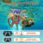 Professional Snorkeling Snorkel Diving Scuba Package Set With Anti-fog Coated Gl