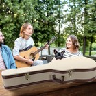 Hot Sale 39  Classical Guitar Hard Case Microgroove Flat Grey