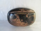 Original Antique 1770   s Revolutionary War Black Japanned Papier Mache Snuff Box