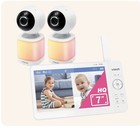 Vtech Vm7468-2hq Video Baby Monitor With Two Cameras And 7 Inch Hq Display