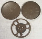 7-inch Goldberg Brothers Brown Metal Reel    Canister For Standard 8 Mm Film