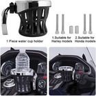 Handlebar Cup Holder Drink W  Mesh Basket Mount Universal For Harley Motorcycle
