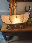 Western  Rustic  Vintage  Americana  Wagon Lamp  Covered Wagon Light 