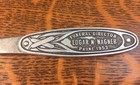 Vintage Edgar K  Wagner Funeral Director Metal Letter Opener Advertising