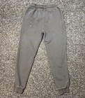 Puma Boys Jogger Sweatpants Size L 14-16 Gray Big Logo Fleece Athletic Pants