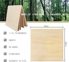 Cassny Unfinished Wood Pieces 5 Pack 12 X 12 X 1 16  5pack 12 X12 X 1 16