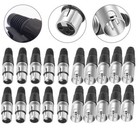 20pcs 10 Male And 10 Female 3 Pin Xlr Solder Type Plug Audio Cable Connector