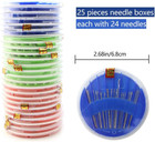 25 Pack Premium Hand Sewing Needles  Sewing Needle Hand Work Sewing Needle And T