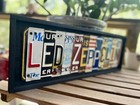 Led Zeppelin License Plate Sign Art Gift Classic Rock Music 