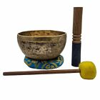 6  Vintage Handmade Hand Hammered Antique Yoga Singing Bowl Tibetan Himalayan