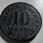German 10 Pfennig Coin Lot Of 7  1918  1919  1950  1966  1970  1980  1991    A41