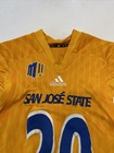 Game Worn Used Adidas San Jose State Spartans Sjsu Football Jersey Medium 10  20