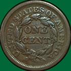 1852 Braided Hair Large Cent Choice Very Fine Vf  Coin  44154