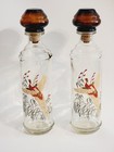 Vintage Set 2 Old Fitzgerald Prime Bourbon Whiskey Wildlife Pheasant Decanter