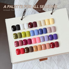23 Pcs Gel Nail Polish Set  20 Fall Colorful Colors   With Base Gloosy Matte Top