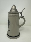Vintage German Lidded Beer Stein   5 Liter With Imperial Eagle