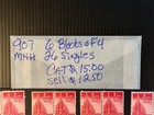 Scott   907   mnh  6 Blocks Of 4   26 Singles 2026 Scott Catalogue Value   15 00