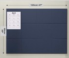 Decorita Dark Blue 47 x35  Felt Bulletin Board W  12 Cork Alternative Wall Tiles