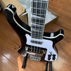 Us Warehouse New Black Electric Bass Hh Black Hardware Solid Wood Black Bass