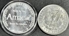 2 Coin Lot 1 99 9  Silver Round And 1 Morgan Dollar