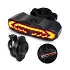 Smart Bike Tail Light Led Usb With Turn Signals Automatic Brake Light Remote New
