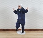 Dollhouse Grandpa Grandfather Porcelain Doll Sophisticated 1 12 Scale Miniature