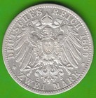 Silver Coin W  rttemberg 2 Mark 1899 Very Fine Nswleipzig