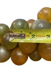 Vintage Acrylic Lucite Mcm Large Grape Cluster On Real Wood 14  Green Yellow