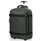 42l Carry On Luggage Wheeled Suitcase Travel Laptop Backpack With 3 Packing Cube