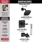 Delta Ashlyn Tub And Shower Trim 14 Series Matte Black-certified Refurbished