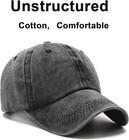 Black Adjustable Men s Baseball Cap Solid Classic Casual One Size