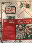 54  X 72  Tablecloths Easy Care Vintage Kitchen Mate Vinyl Poinsettia Christmas