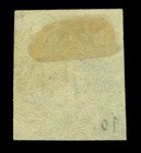 Chile 1860 Columbus 10c Dark Blue Sc  10j Used Wmk  Fb10-1 Fvf