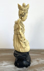 Vintage Tibetan Buddhist Meditation Statue Resin Sculpture 10 5  Tall