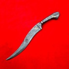 Old Vintage Indo-persian Mughal Sikh Gold-silver Koftgari Damascus Dagger Kirpan