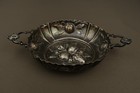 Antique German 800 Silver Repousse Dish Late 19th Century