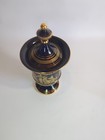 Stella Cobalt Blue   24k 11-1 2  Urn  Vase W  Lid Made In Greece