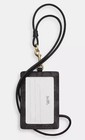 Coach Id Lanyard Women   s Walnut Black Gold Signature Canvas Card Holder