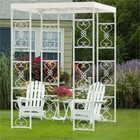 French Style Garden Arch Arbor Trellis Wedding Lawn Metal Gazebo Pergola Pavilio