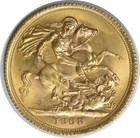 1968 Great Britain Sovereign Km908 Bu Uncertified  250
