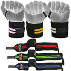 2x Weight Lifting Wrist Wraps Gym Workout Training Support Straps 18  Long Mrx