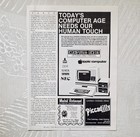 Rare Vintage 1982 Apple Ii Plus Computer Original Print Advertisement Retro Tech