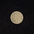1865 Three Cent Nickel Very Nice Old Coin