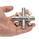 4-way Sillcock Key  2-pack 40cr Water Key  Multi-functional   Utility Wrench