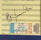 Barry Manilow Signed Sheet Music Ticket Stub Autographed Framed Matted 17 5 X 22