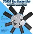 70500 Tap Socket Set 8pcs 1 4  3 8  Drive Taps Sockets Adapter For Socket Wrench